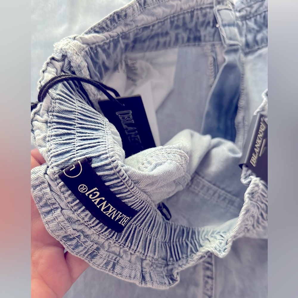 Blank NYC Women’s Paperbag Wide Leg Jean Elastic Waistband  NWT - Picture 9 of 13